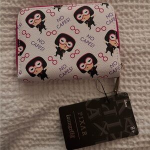 Loungefly Edna Mode-White and Pink No Capes Wallet NWT